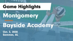 Montgomery  vs Bayside Academy Game Highlights - Oct. 3, 2020