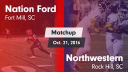 Matchup: Nation Ford High vs. Northwestern  2016