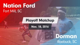 Matchup: Nation Ford High vs. Dorman  2016