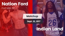 Matchup: Nation Ford High vs. Indian Land  2017