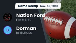 Recap: Nation Ford  vs. Dorman  2018