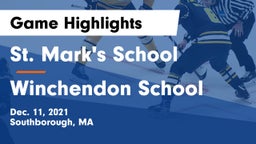 St. Mark's School vs Winchendon School Game Highlights - Dec. 11, 2021