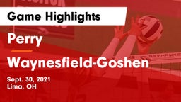 Perry  vs Waynesfield-Goshen  Game Highlights - Sept. 30, 2021