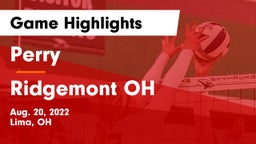 Perry  vs Ridgemont OH Game Highlights - Aug. 20, 2022