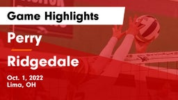 Perry  vs Ridgedale Game Highlights - Oct. 1, 2022