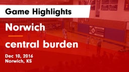 Norwich  vs central burden Game Highlights - Dec 10, 2016