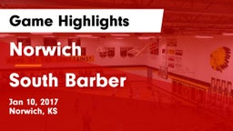 Norwich  vs South Barber Game Highlights - Jan 10, 2017
