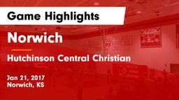 Norwich  vs Hutchinson Central Christian Game Highlights - Jan 21, 2017