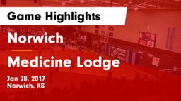 Norwich  vs Medicine Lodge Game Highlights - Jan 28, 2017