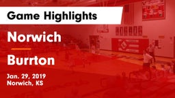 Norwich  vs Burrton  Game Highlights - Jan. 29, 2019