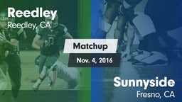 Matchup: Reedley  vs. Sunnyside  2016