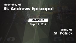 Matchup: St. Andrews vs. St. Patrick  2016