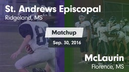 Matchup: St. Andrews vs. McLaurin  2016