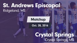 Matchup: St. Andrews vs. Crystal Springs  2016