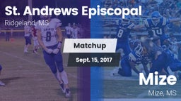 Matchup: St. Andrews vs. Mize  2017