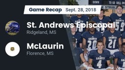 Recap: St. Andrews Episcopal  vs. McLaurin  2018