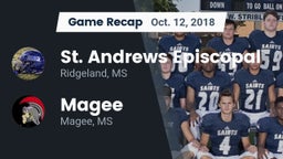 Recap: St. Andrews Episcopal  vs. Magee  2018