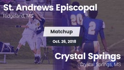 Matchup: St. Andrews vs. Crystal Springs  2018