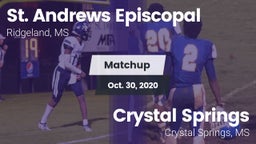 Matchup: St. Andrews vs. Crystal Springs  2020