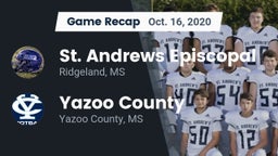 Recap: St. Andrews Episcopal  vs. Yazoo County  2020