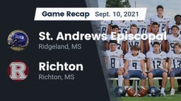 Recap: St. Andrews Episcopal  vs. Richton  2021