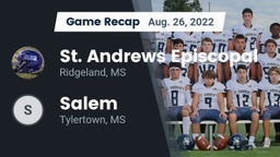 Recap: St. Andrews Episcopal  vs. Salem  2022