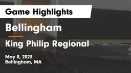 Bellingham  vs King Philip Regional  Game Highlights - May 8, 2023