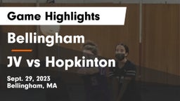 Bellingham  vs JV vs Hopkinton Game Highlights - Sept. 29, 2023