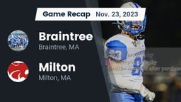 Recap: Braintree  vs. Milton  2023