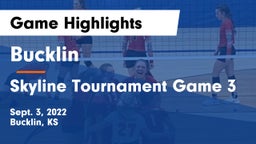 Bucklin vs Skyline Tournament Game 3 Game Highlights - Sept. 3, 2022