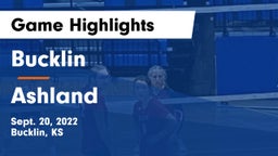 Bucklin vs Ashland  Game Highlights - Sept. 20, 2022
