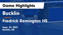 Bucklin vs Fredrick Remington HS Game Highlights - Sept. 24, 2022