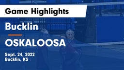 Bucklin vs OSKALOOSA  Game Highlights - Sept. 24, 2022