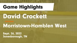 David Crockett  vs Morristown-Hamblen West  Game Highlights - Sept. 26, 2022