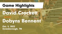 David Crockett  vs Dobyns Bennent Game Highlights - Oct. 5, 2022