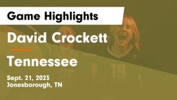 David Crockett  vs Tennessee  Game Highlights - Sept. 21, 2023