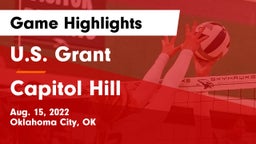 U.S. Grant  vs Capitol Hill  Game Highlights - Aug. 15, 2022