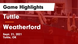 Tuttle  vs Weatherford  Game Highlights - Sept. 21, 2021