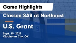 Classen SAS at Northeast vs U.S. Grant  Game Highlights - Sept. 15, 2022