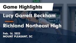 Lucy Garrett Beckham  vs Richland Northeast High Game Highlights - Feb. 16, 2023