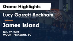 Lucy Garrett Beckham  vs James Island  Game Highlights - Jan. 19, 2024