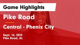 Pike Road  vs Central  - Phenix City Game Highlights - Sept. 16, 2023