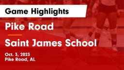Pike Road  vs Saint James School Game Highlights - Oct. 3, 2023