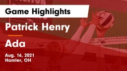 Patrick Henry  vs Ada  Game Highlights - Aug. 16, 2021