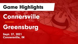 Connersville  vs Greensburg  Game Highlights - Sept. 27, 2021