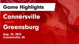 Connersville  vs Greensburg  Game Highlights - Aug. 25, 2022