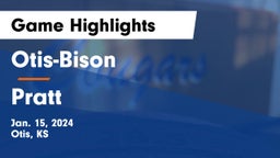 Otis-Bison  vs Pratt  Game Highlights - Jan. 15, 2024