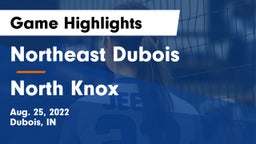 Northeast Dubois  vs North Knox  Game Highlights - Aug. 25, 2022