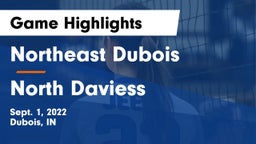Northeast Dubois  vs North Daviess  Game Highlights - Sept. 1, 2022