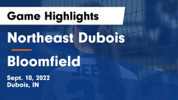 Northeast Dubois  vs Bloomfield  Game Highlights - Sept. 10, 2022